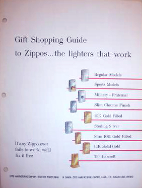 Catalogue Zippo 1